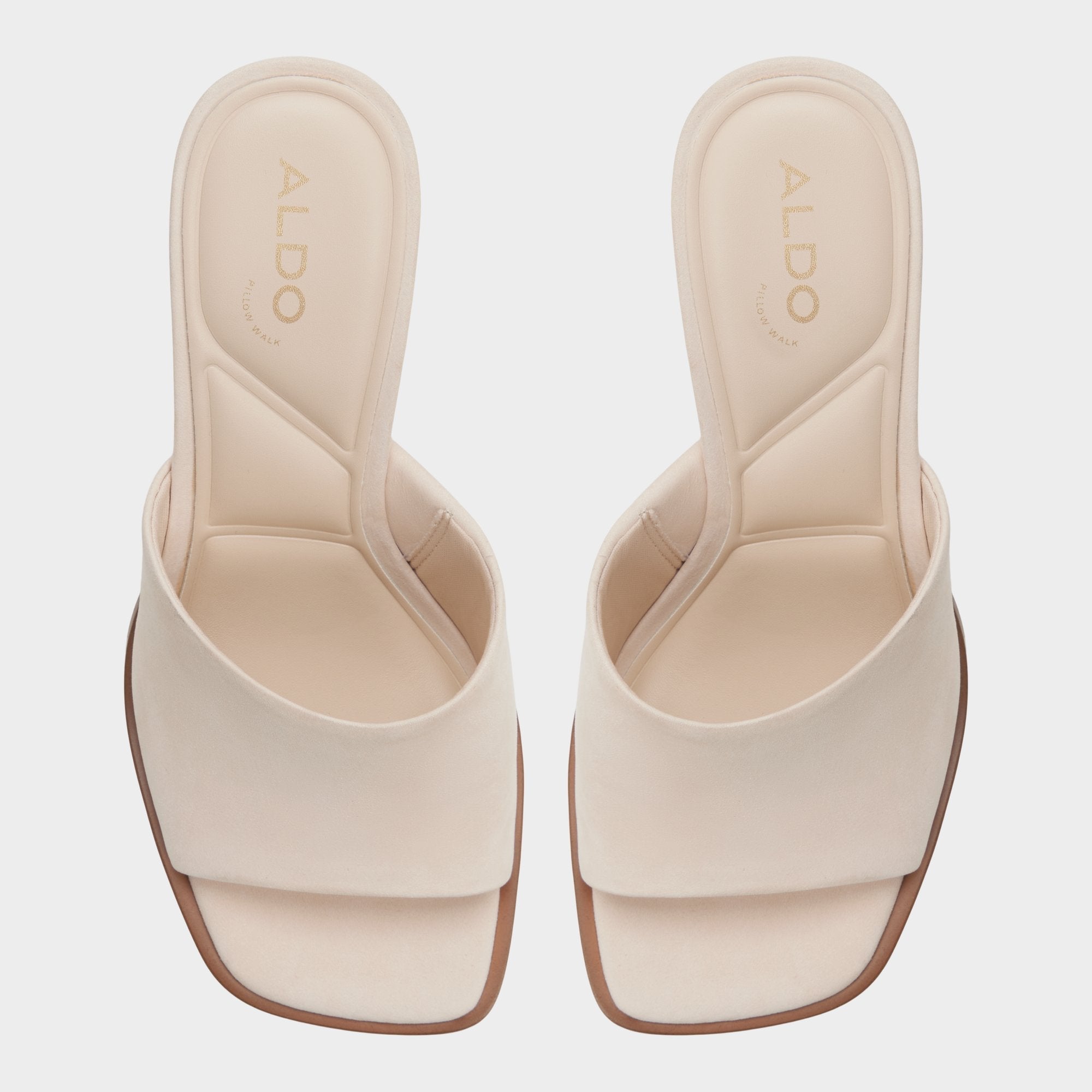 Aldo Re in Sophia Other Beige - Heeled mule, Block heel Women|New