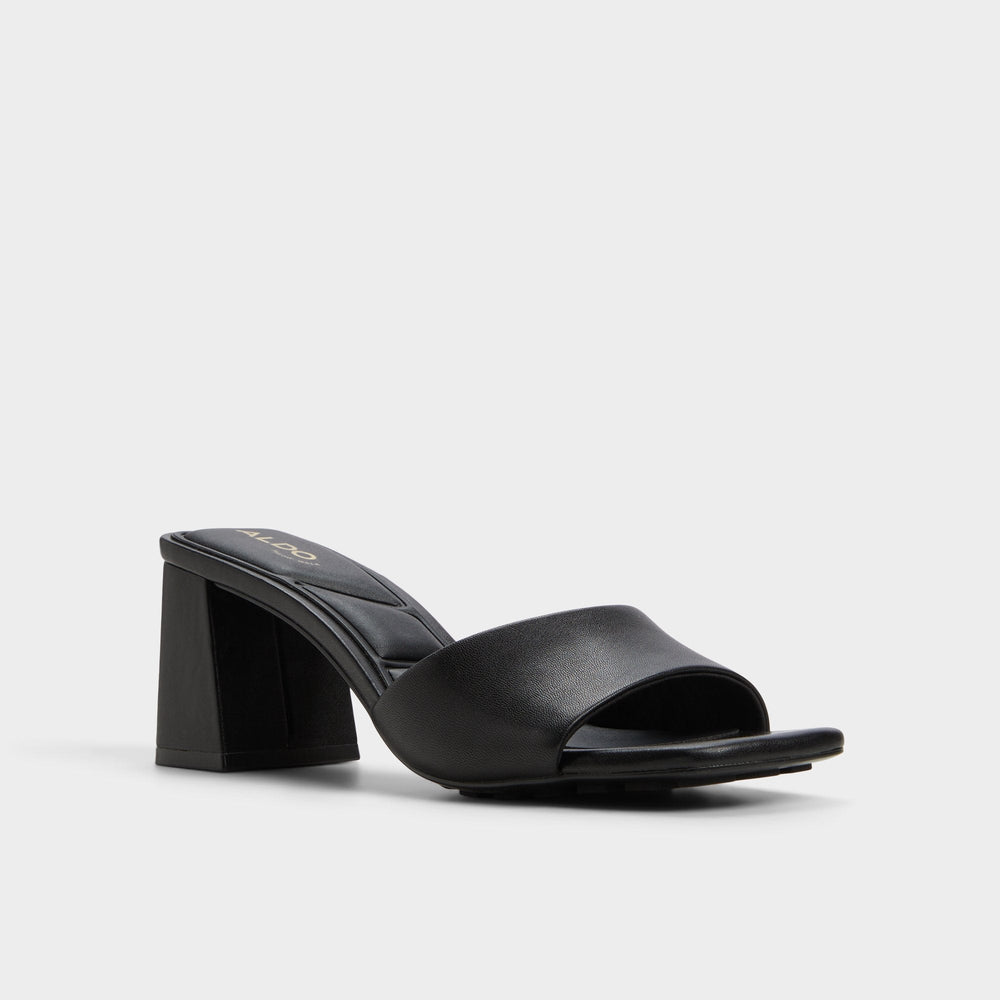 Aldo Tisha Black Women's Heeled mules - Heeled mule, Block heel Women