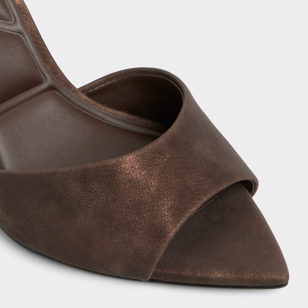 Aldo Anniebrilden Dark Brown Women's Mule slides - Heeled mule, Stiletto heel Women