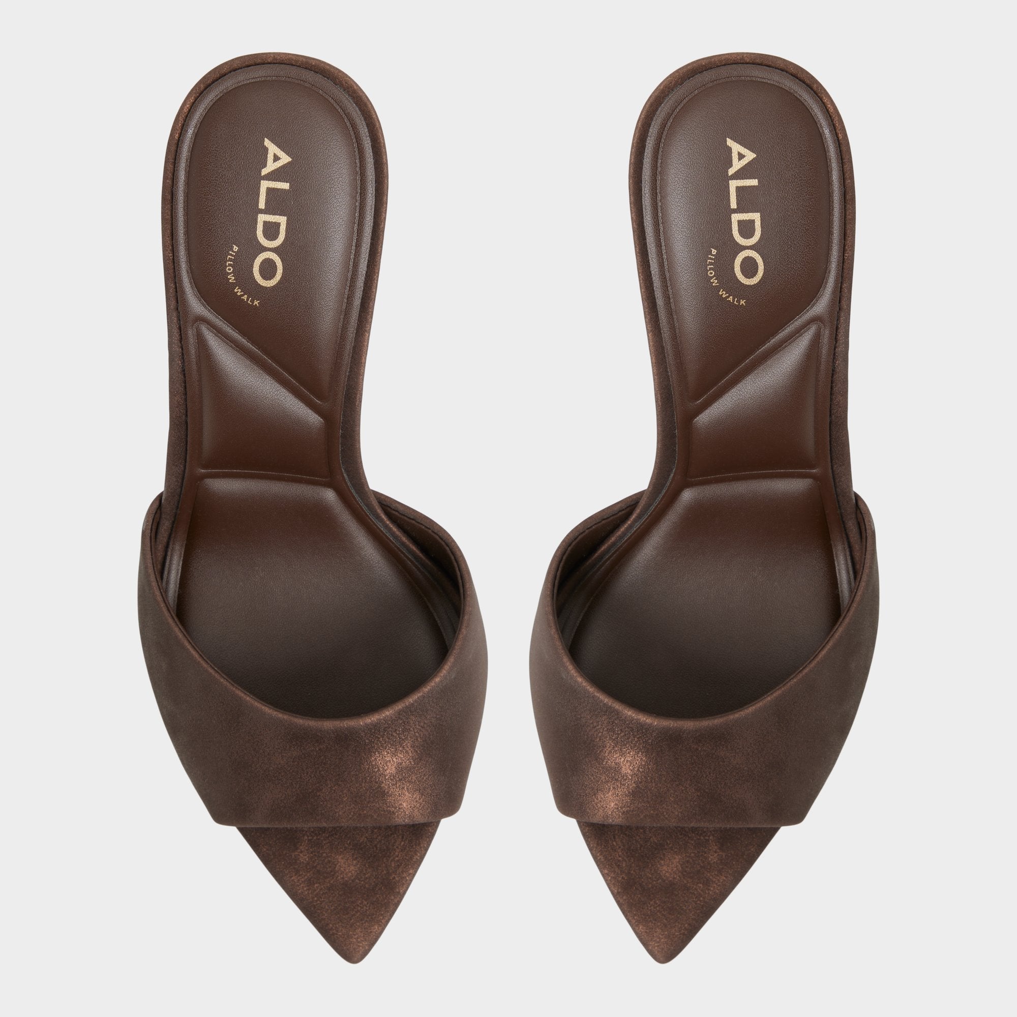 Aldo Anniebrilden Dark Brown Women's Mule slides - Heeled mule, Stiletto heel Women