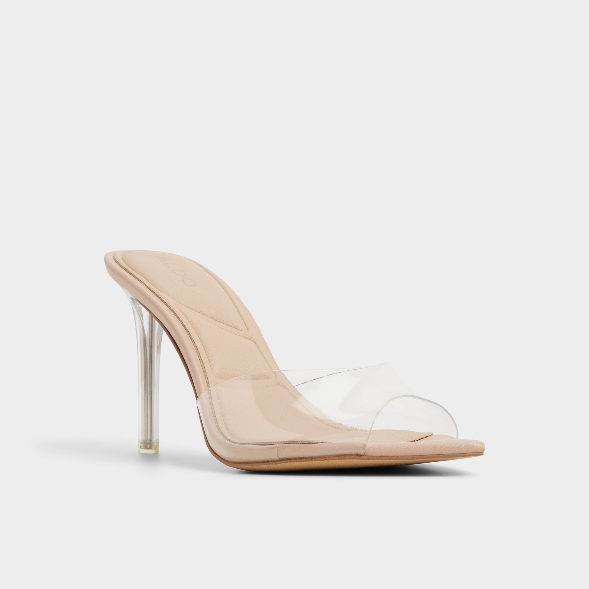 Aldo Anitabrilden Beige Women's Mule slides - Heeled mule, Stiletto heel Women