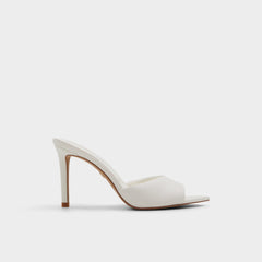 Aldo Anniebrilden White Women's Heeled mules - Heeled mule, Stiletto heel Women