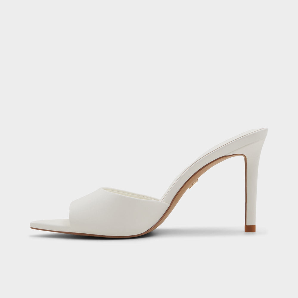 Aldo Anniebrilden White Women's Heeled mules - Heeled mule, Stiletto heel Women