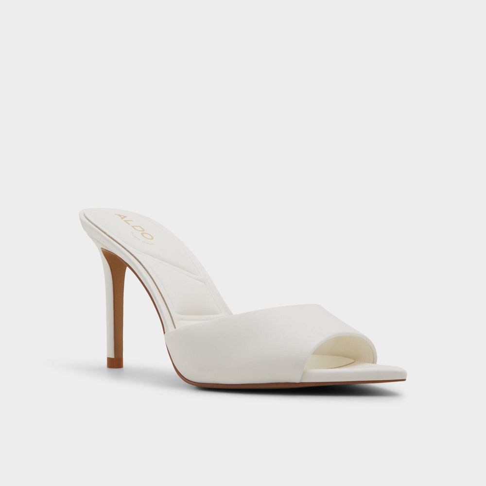 Aldo Anniebrilden White Women's Heeled mules - Heeled mule, Stiletto heel Women