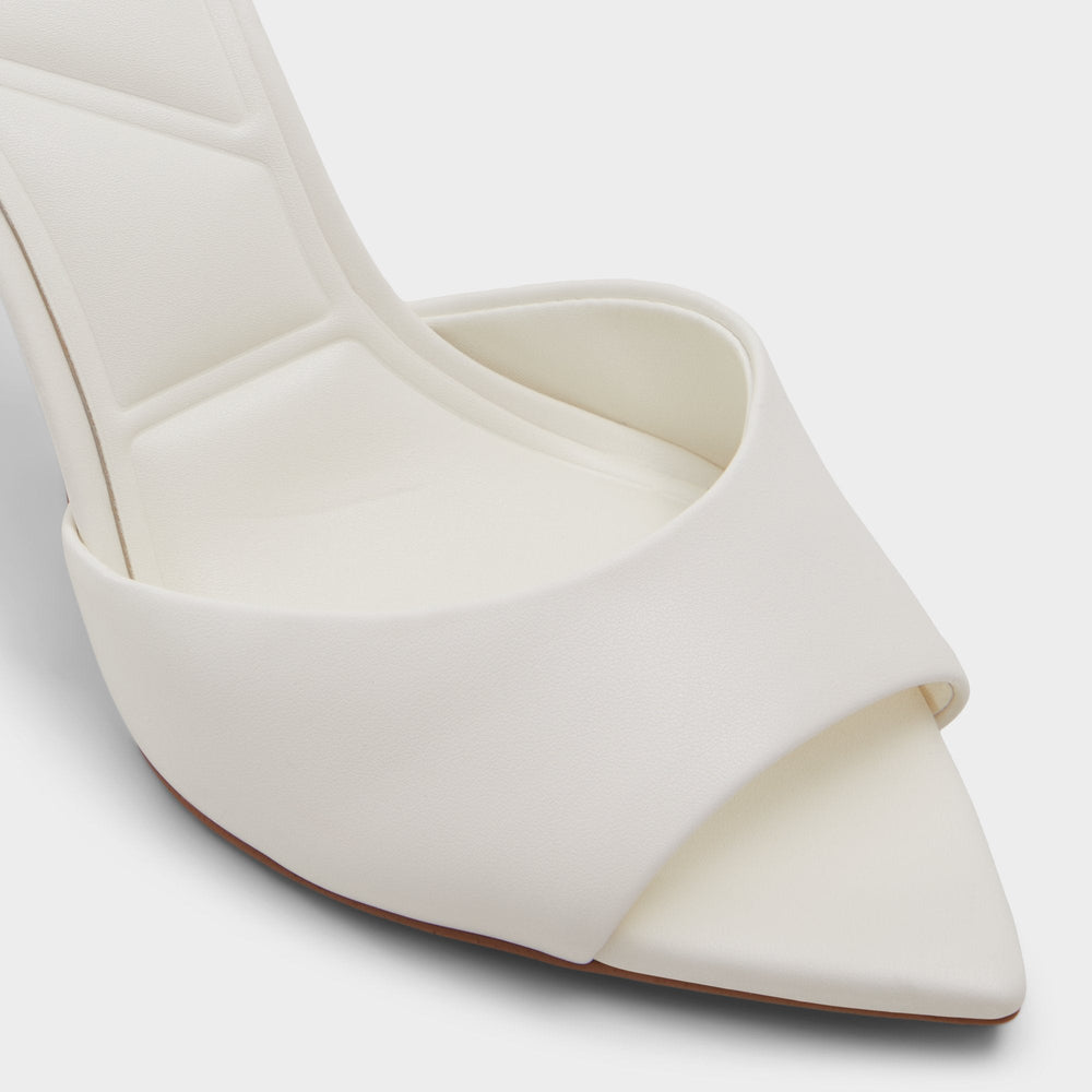 Aldo Anniebrilden White Women's Heeled mules - Heeled mule, Stiletto heel Women