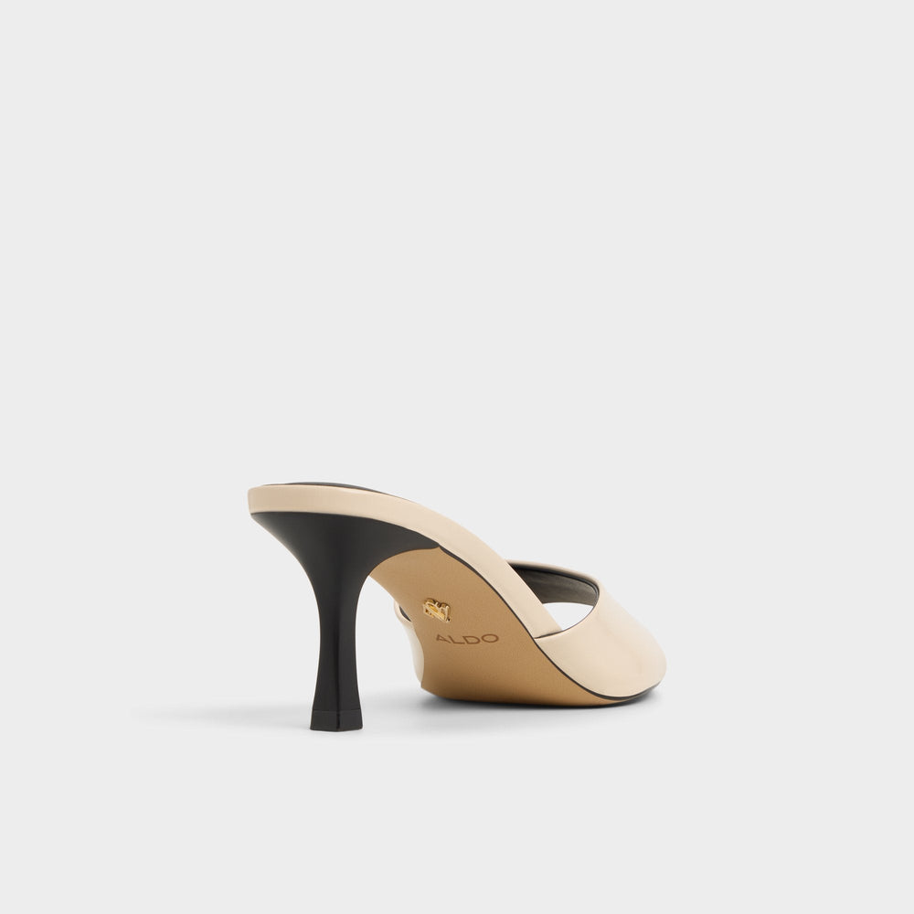 Aldo Annaberaen in Light Beige - Heeled mule, Stiletto heel Women|Bags