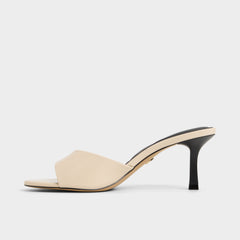 Aldo Annaberaen in Light Beige - Heeled mule, Stiletto heel Women|Bags