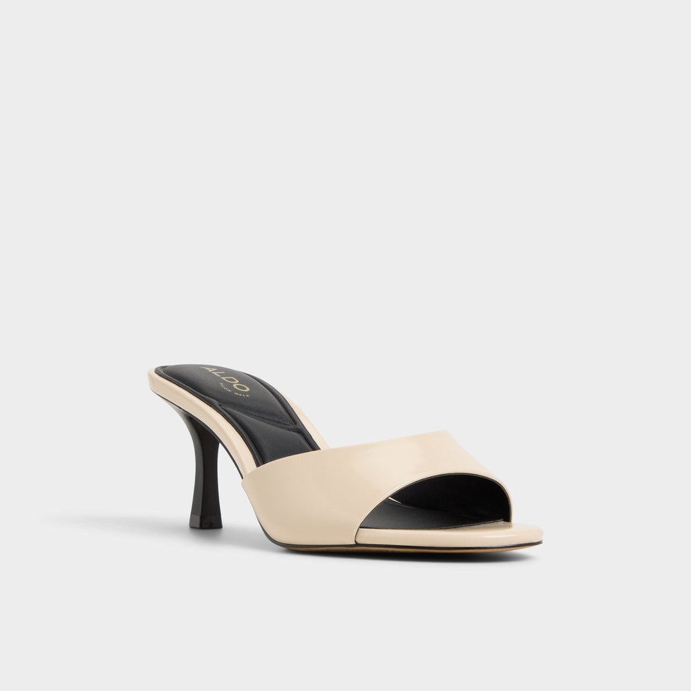 Aldo Annaberaen in Light Beige - Heeled mule, Stiletto heel Women|Bags