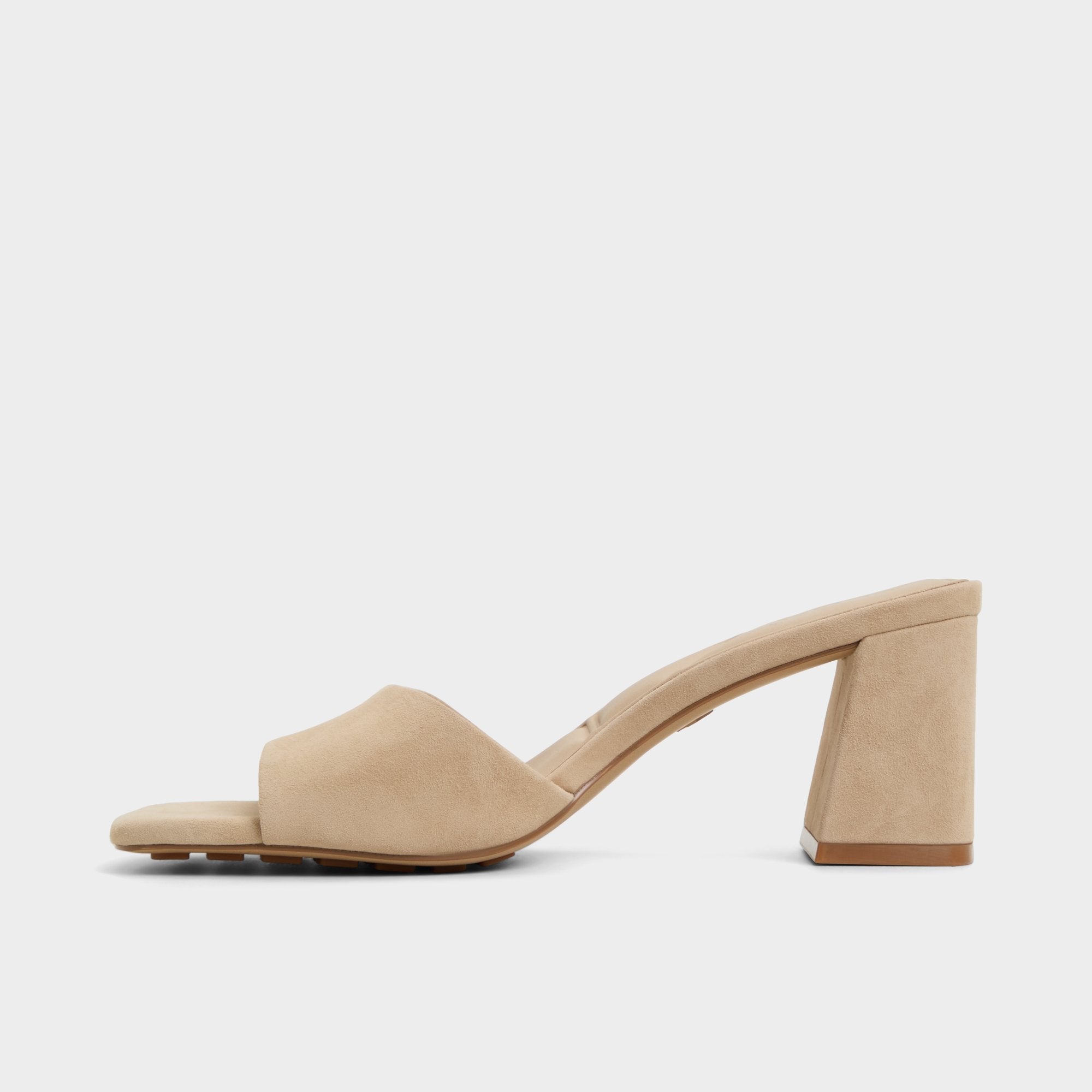 Aldo Tisha Beige Women's Heeled mules - Heeled mule, Block heel Women