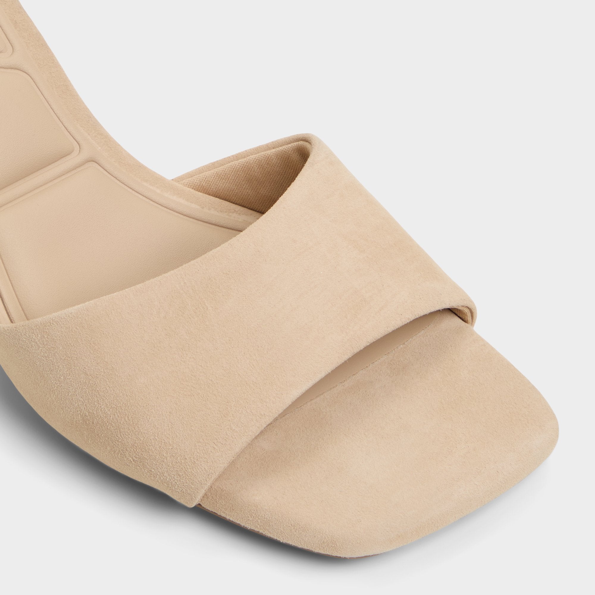 Aldo Tisha Beige Women's Heeled mules - Heeled mule, Block heel Women
