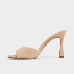 Aldo Jennifer in Medium Beige - Heeled mule, Stiletto heel Women