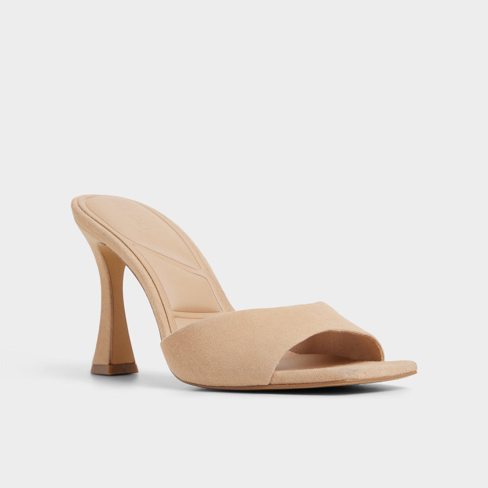 Aldo Jennifer in Medium Beige - Heeled mule, Stiletto heel Women