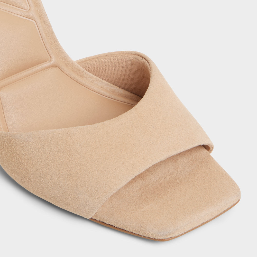 Aldo Jennifer in Medium Beige - Heeled mule, Stiletto heel Women