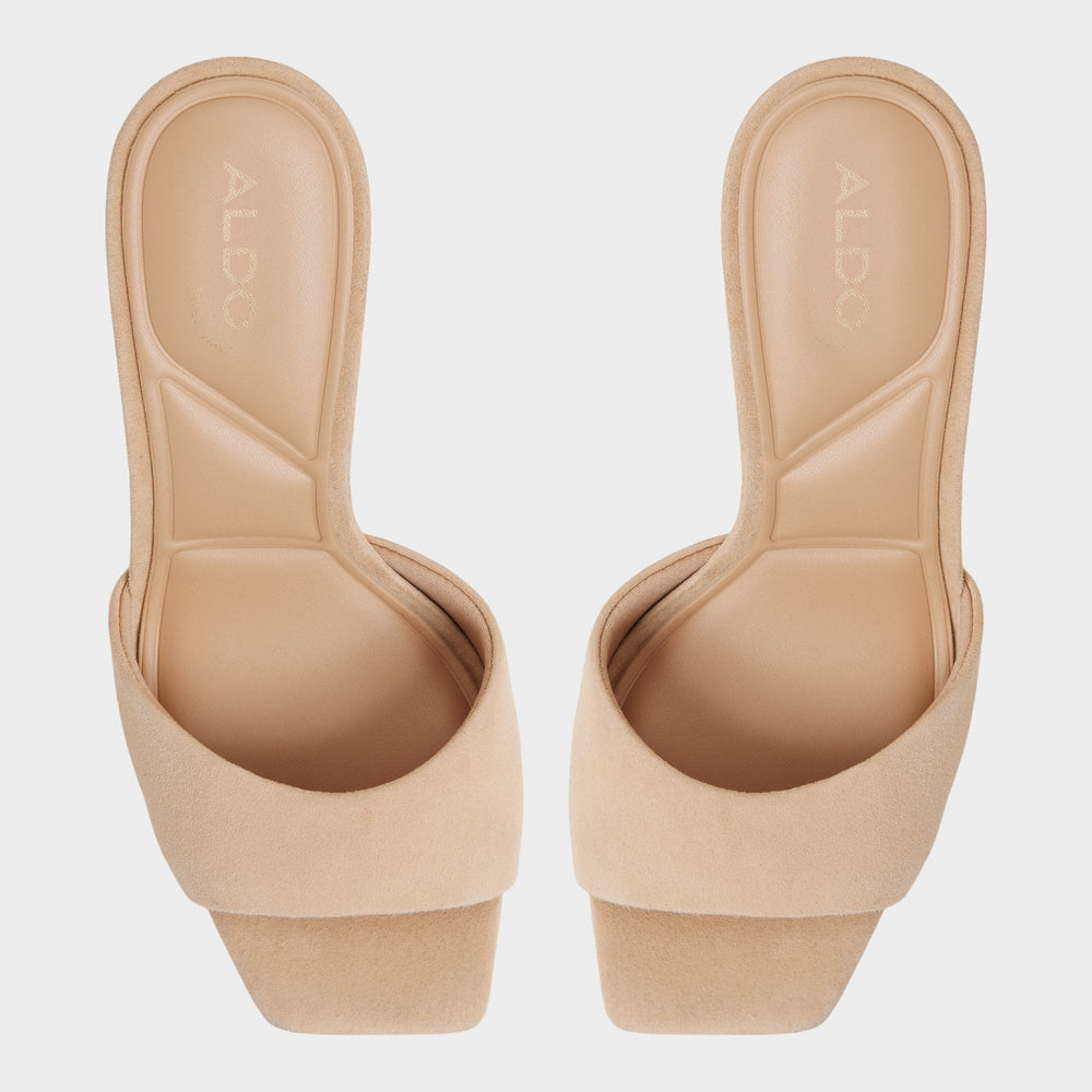 Aldo Jennifer in Medium Beige - Heeled mule, Stiletto heel Women