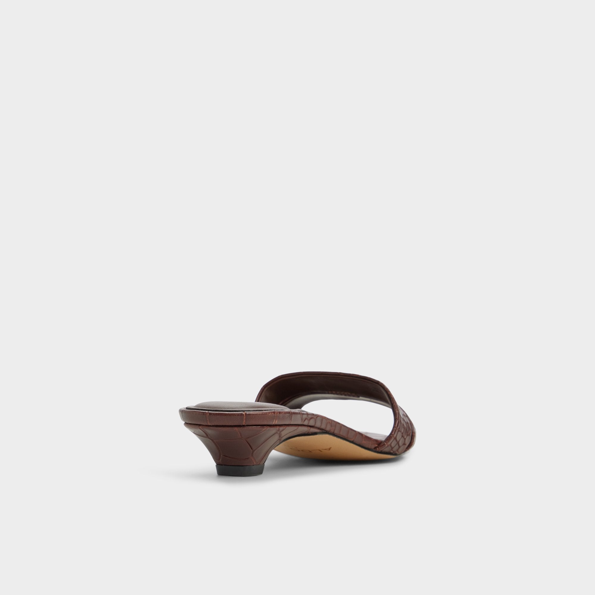 Aldo Scarletta Dark Brown Women's Heeled mules - Heeled mule, Kitten heel Women