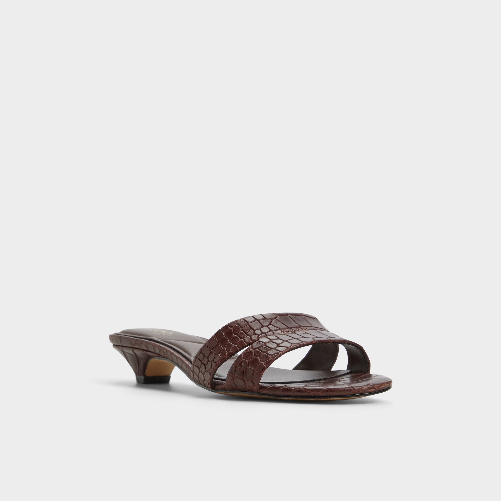 Aldo Scarletta Dark Brown Women's Heeled mules - Heeled mule, Kitten heel Women