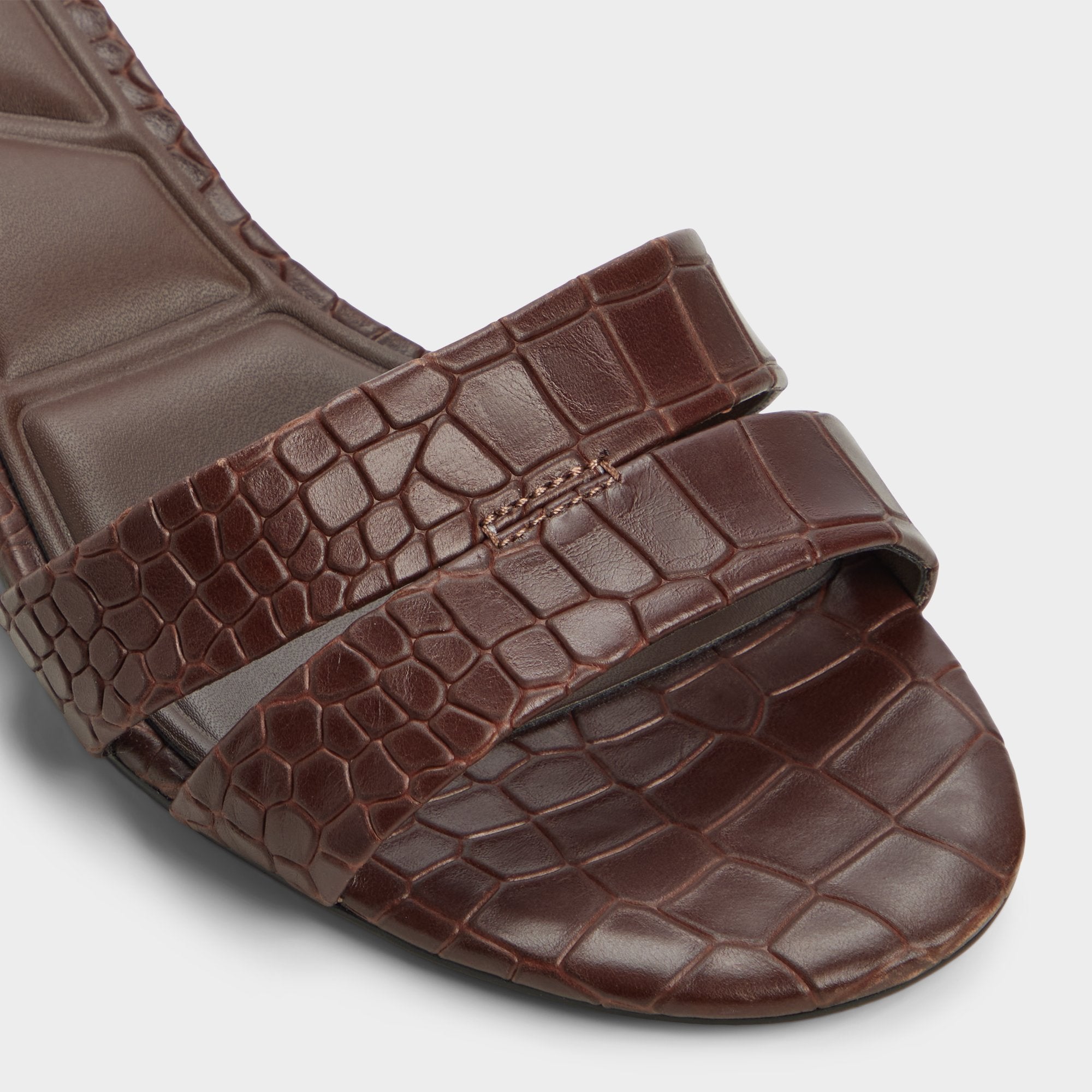 Aldo Scarletta Dark Brown Women's Heeled mules - Heeled mule, Kitten heel Women