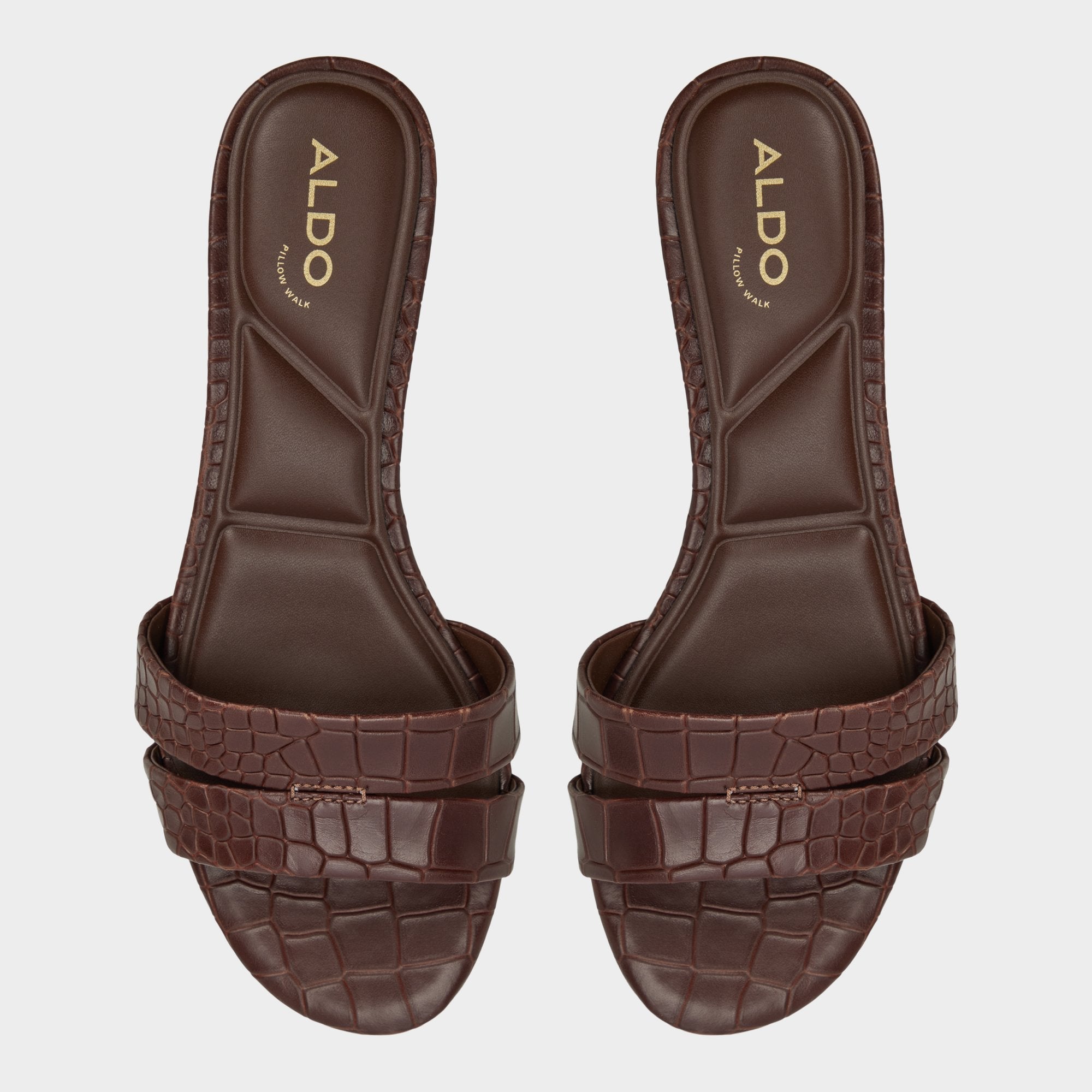 Aldo Scarletta Dark Brown Women's Heeled mules - Heeled mule, Kitten heel Women
