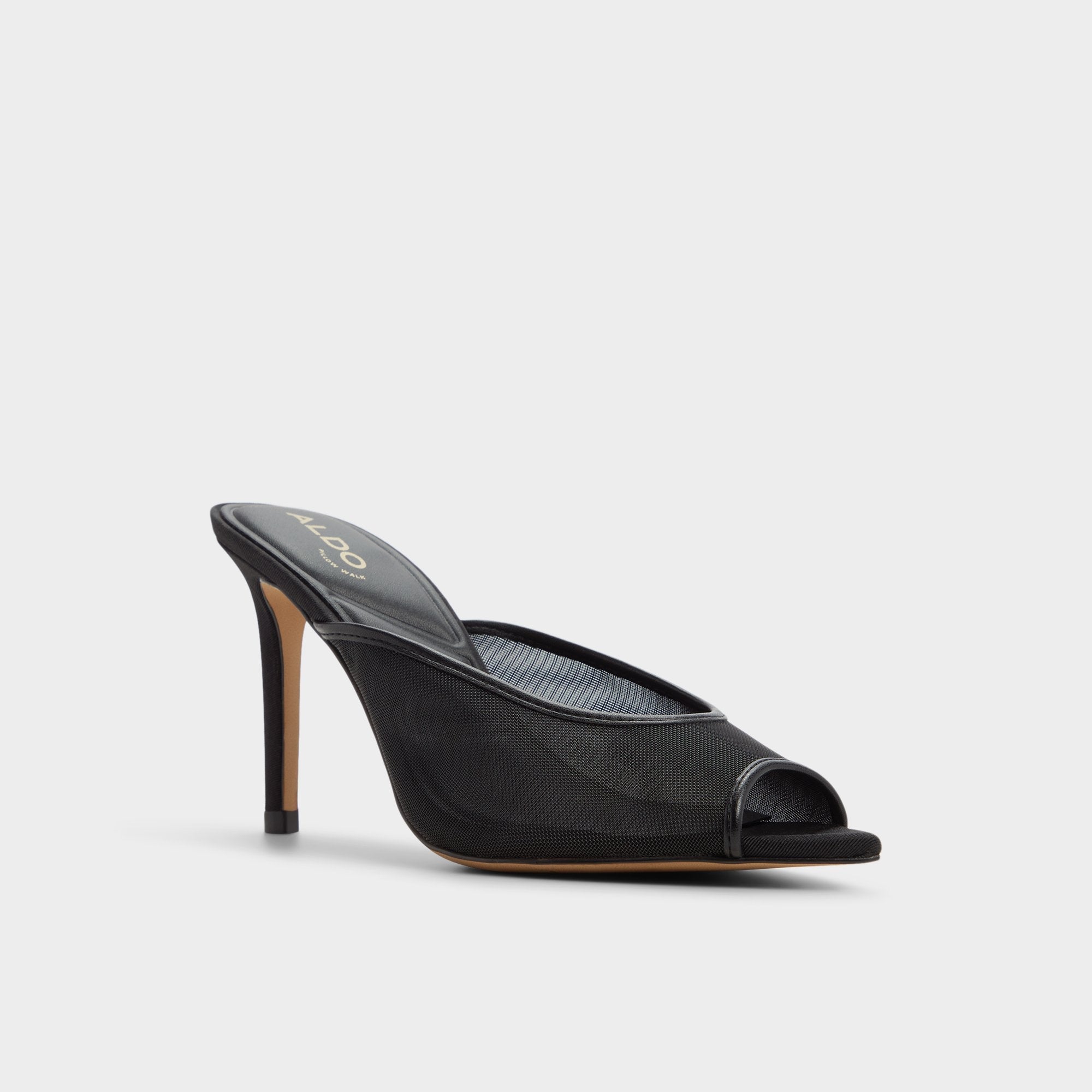 Aldo Elennah in Black 14161302 - Heeled mule, Stiletto heel Women