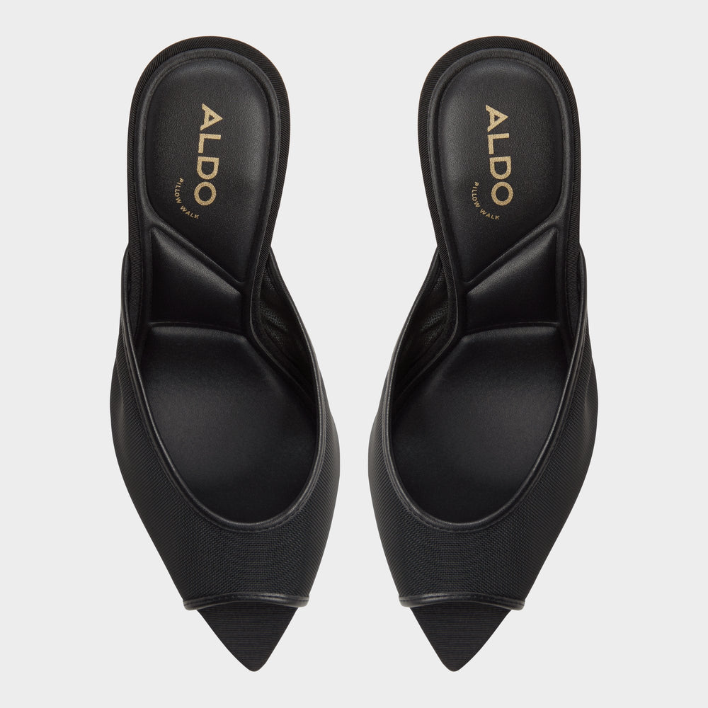 Aldo Elennah in Black 14161302 - Heeled mule, Stiletto heel Women