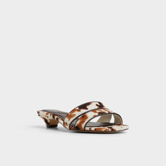 Aldo Scarletta White/Black Women's Heeled mules - Heeled mule, Kitten heel Women