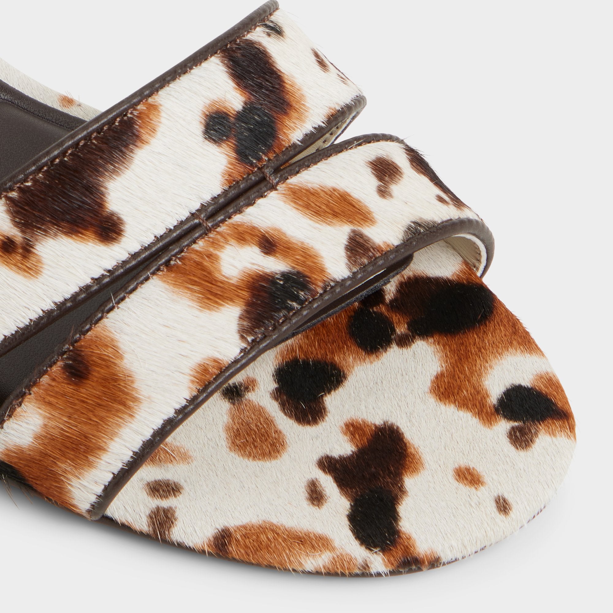 Aldo Scarletta White/Black Women's Heeled mules - Heeled mule, Kitten heel Women