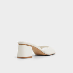 Aldo Aneky in White Bone - Heeled mule, Block heel Women