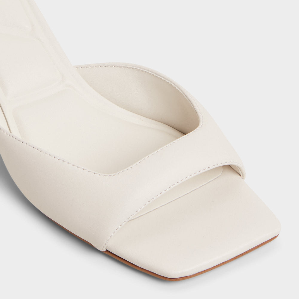 Aldo Aneky in White Bone - Heeled mule, Block heel Women
