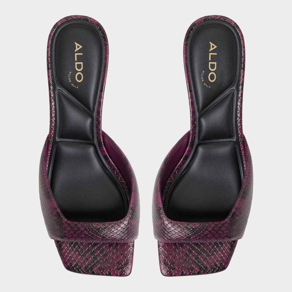 Aldo Aneky in Bordo - Heeled mule, Block heel Women