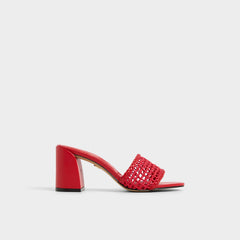 Aldo Beachdate Bright Red Women's Block heels - Heeled mule, Block heel Women