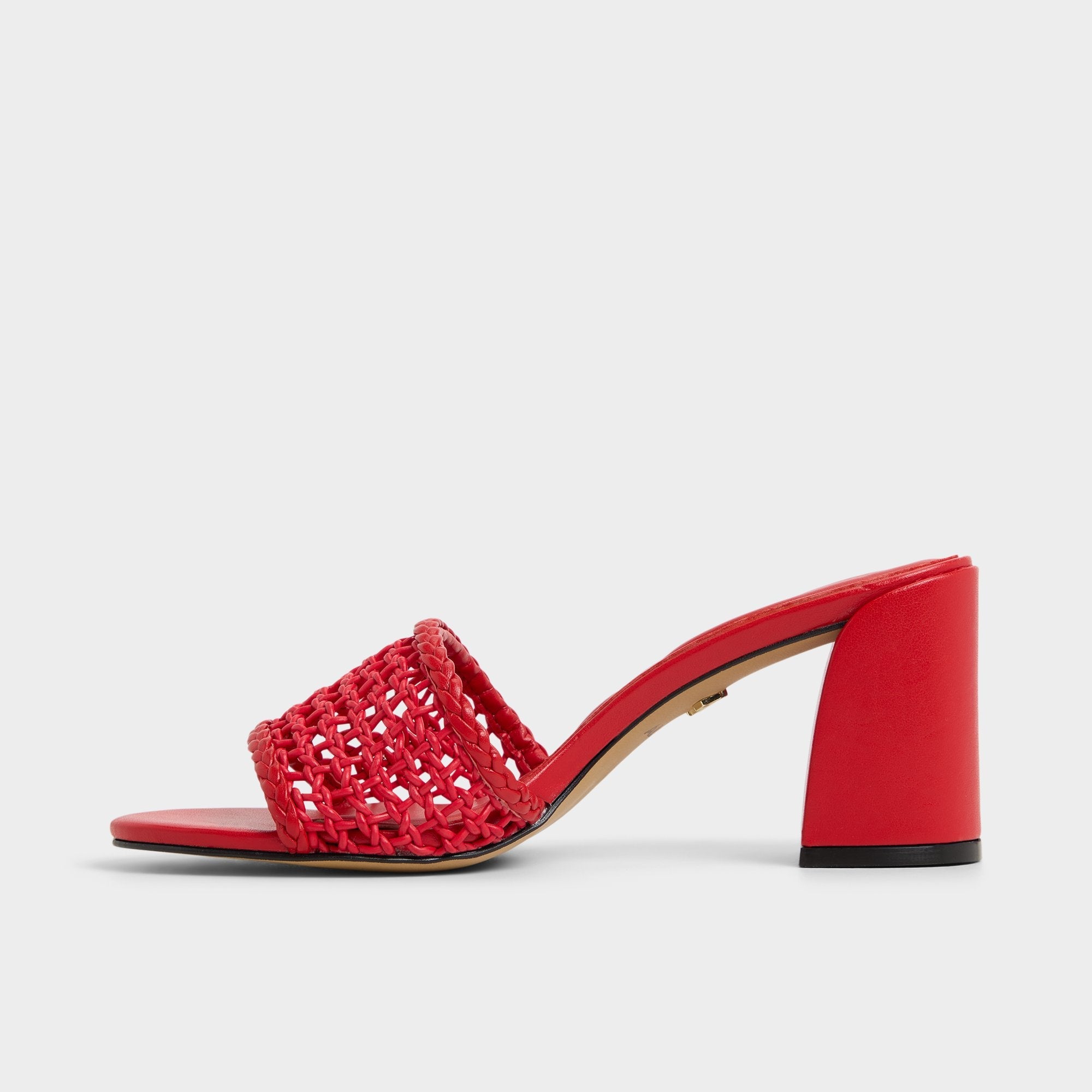 Aldo Beachdate Bright Red Women's Block heels - Heeled mule, Block heel Women