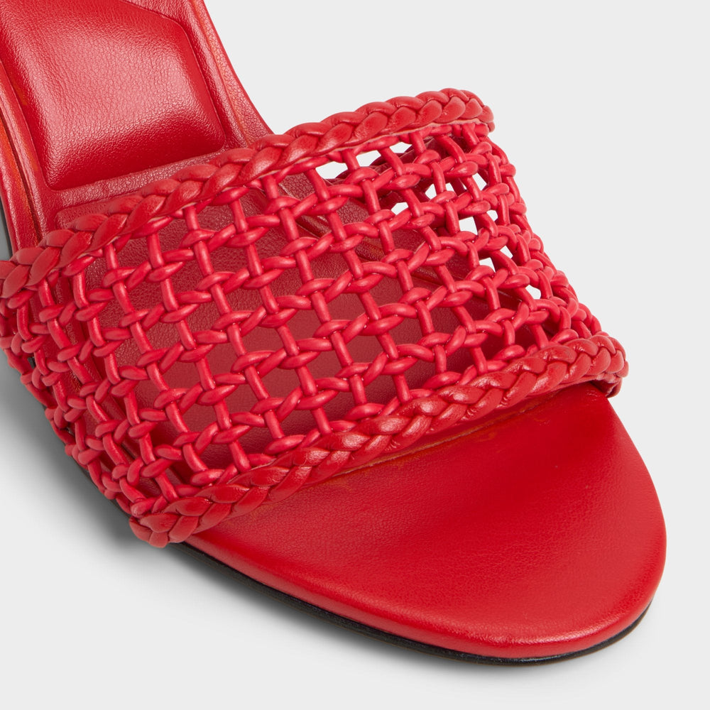 Aldo Beachdate Bright Red Women's Block heels - Heeled mule, Block heel Women