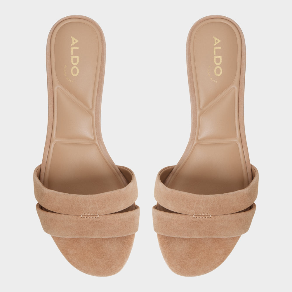 Aldo Scarletta Medium Brown Women's Heeled mules - Heeled mule, Kitten heel Women