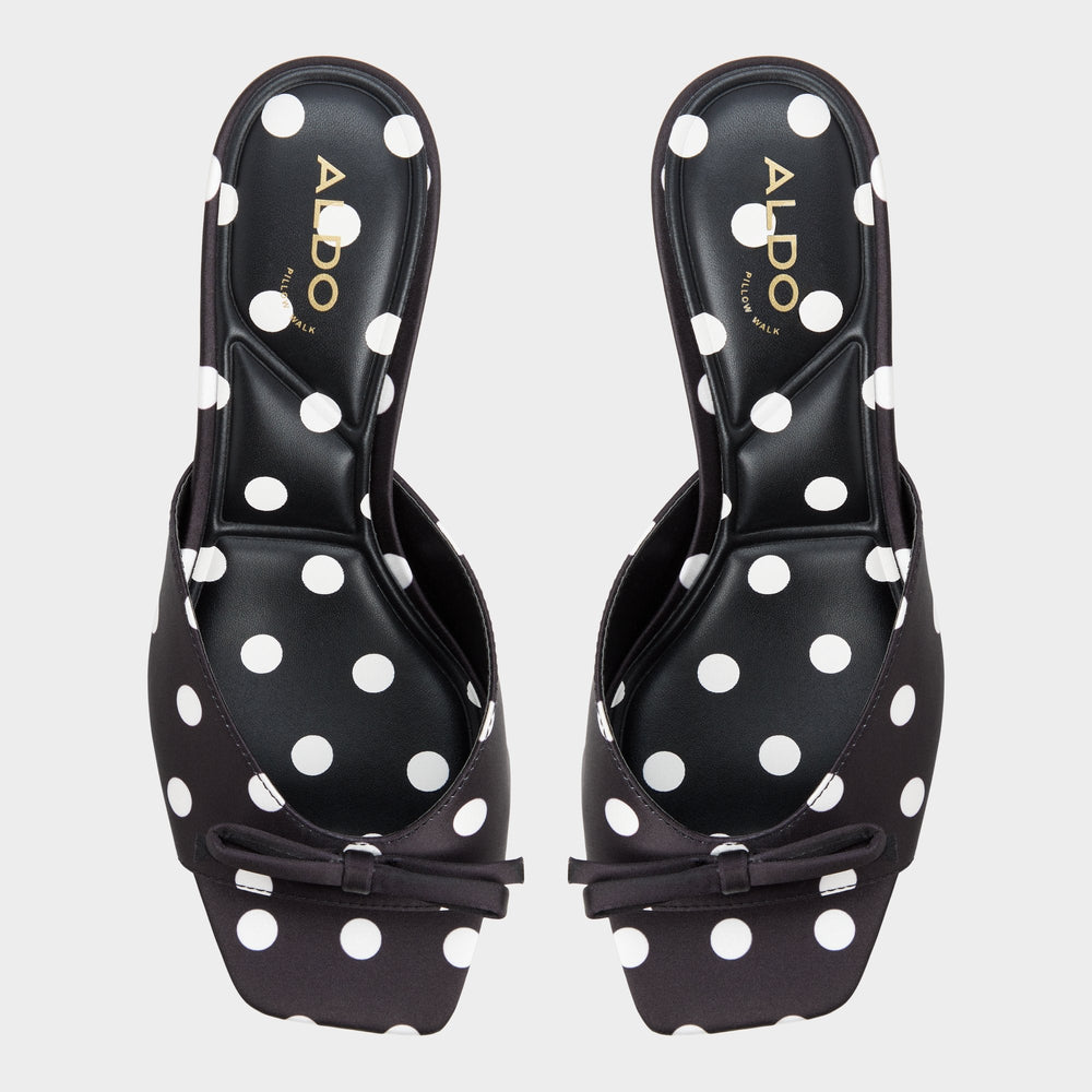 Aldo Belerose in Black White - Heeled mule, Stiletto heel Women