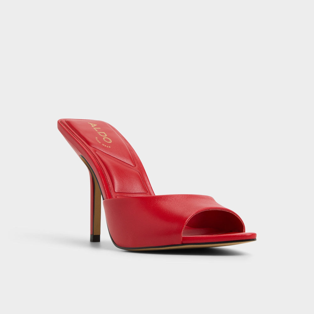 Aldo Madelan in Bright Red - Heeled mule, Stiletto heel Women