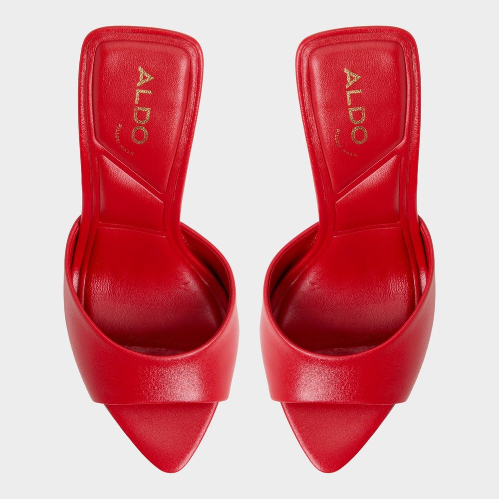Aldo Madelan in Bright Red - Heeled mule, Stiletto heel Women