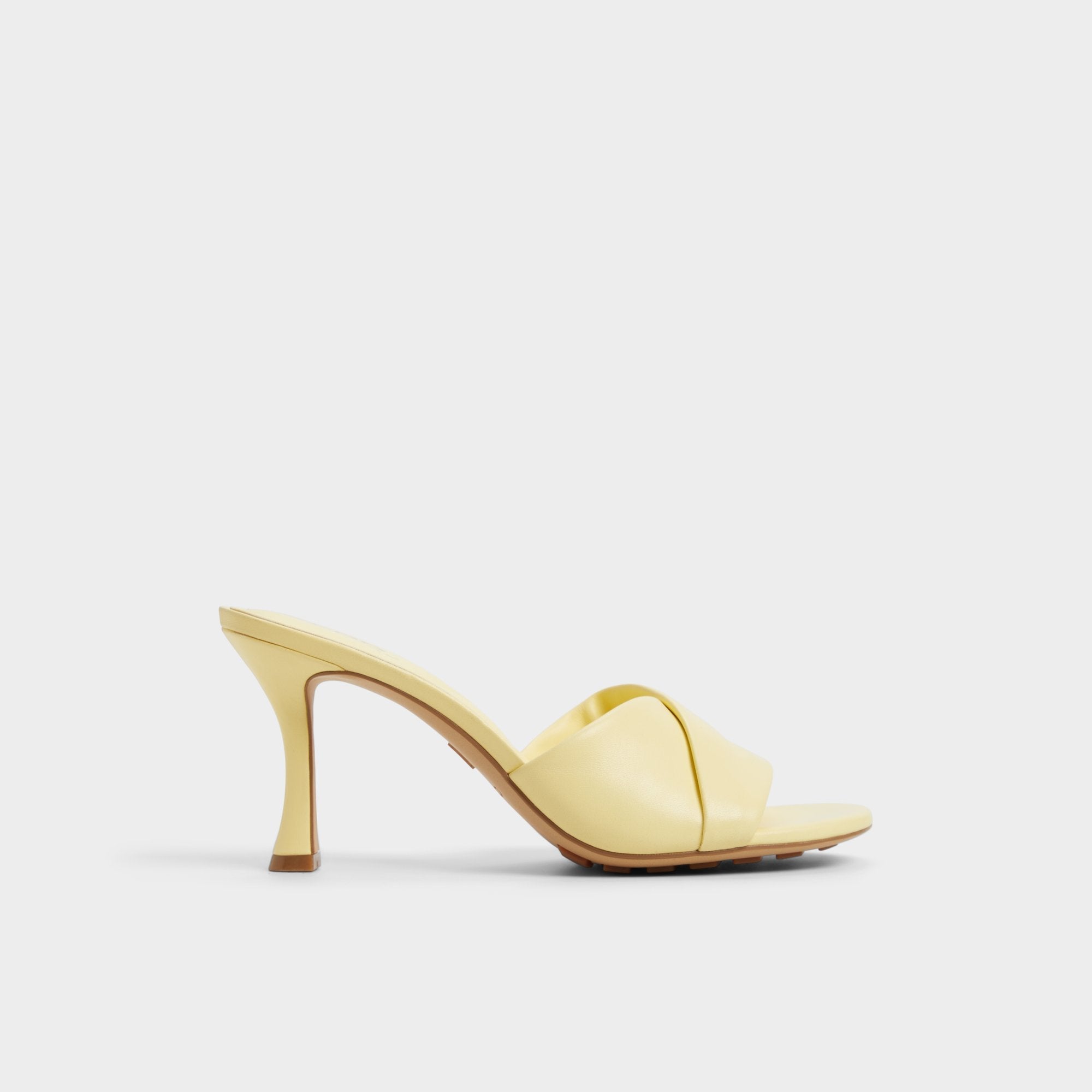 Aldo Lyhanna Light Yellow Women's Heeled mules - Heeled mule, Stiletto heel Women