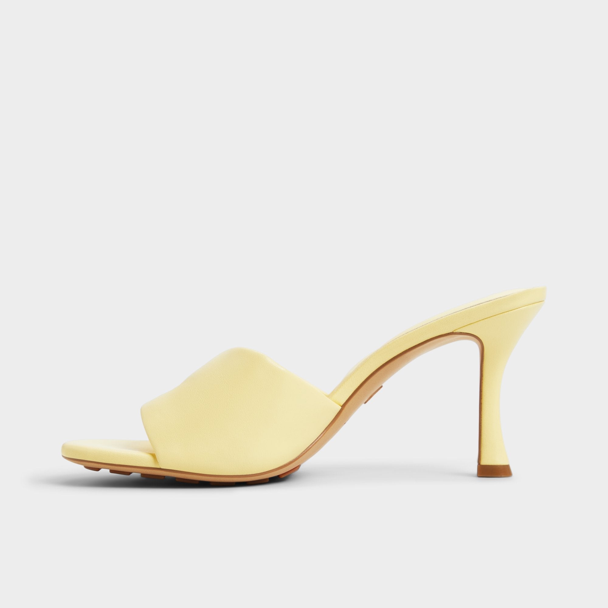 Aldo Lyhanna Light Yellow Women's Heeled mules - Heeled mule, Stiletto heel Women