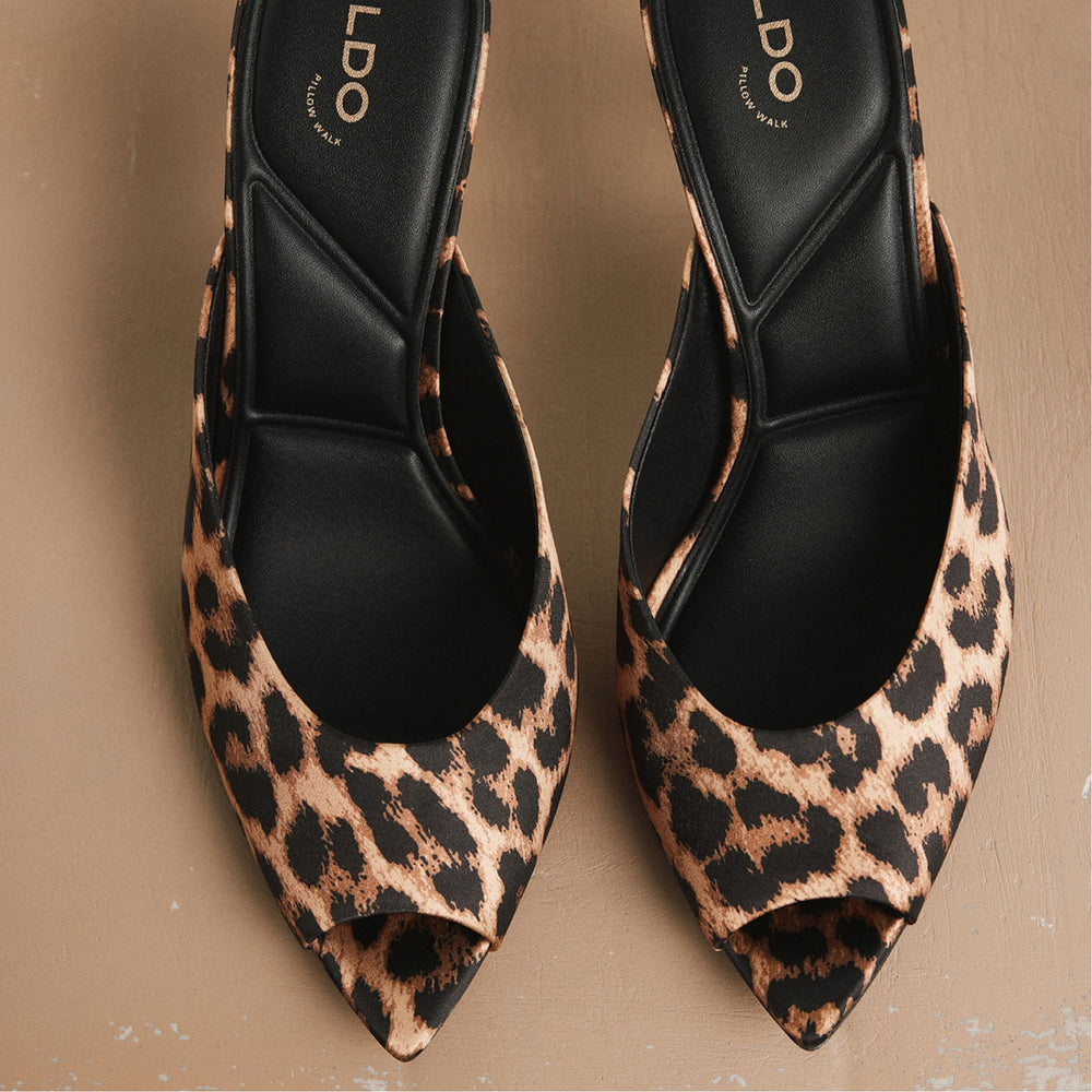 Aldo Elenara Brown Multi Women's Heeled mules - Heeled mule, Stiletto heel Women