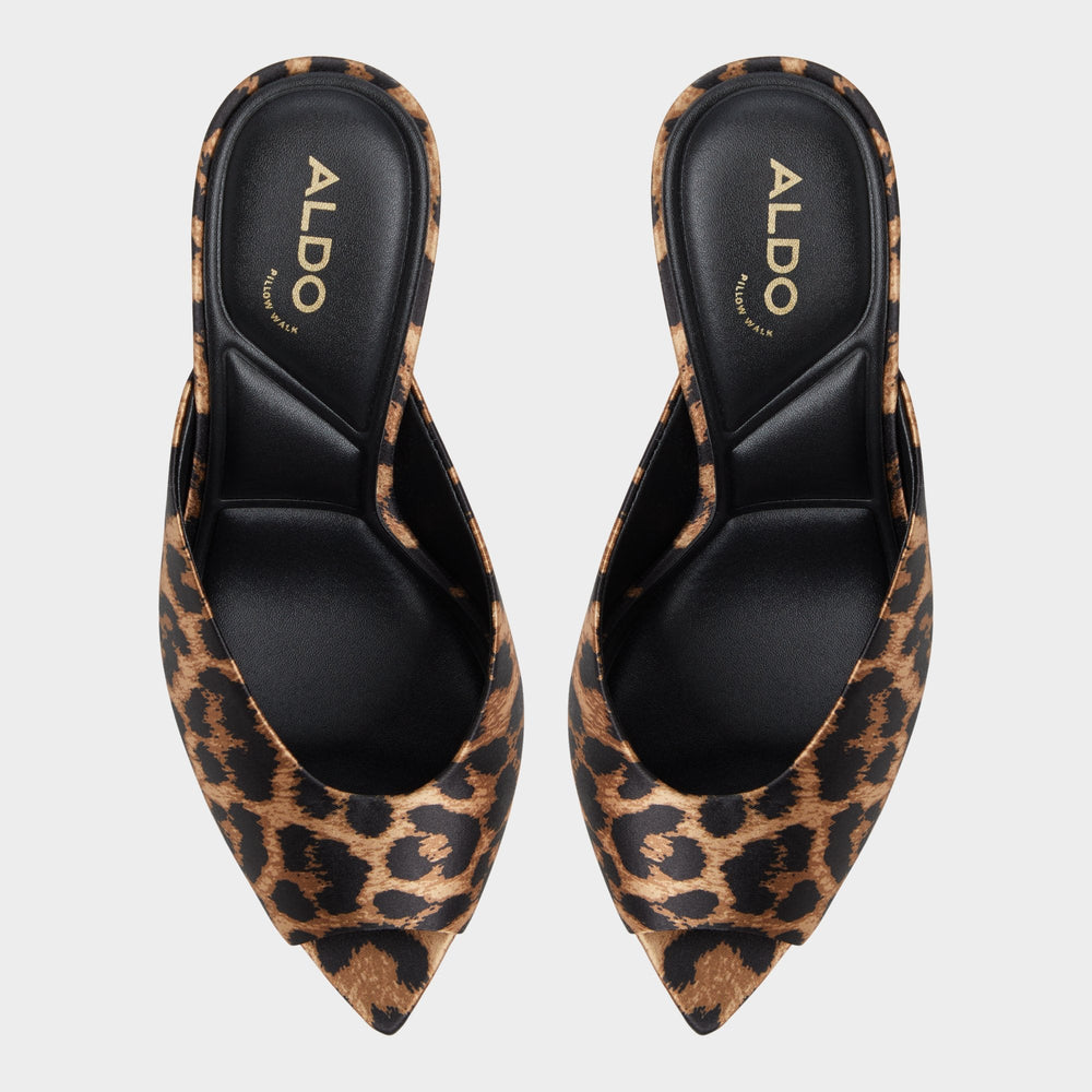 Aldo Elenara Brown Multi Women's Heeled mules - Heeled mule, Stiletto heel Women