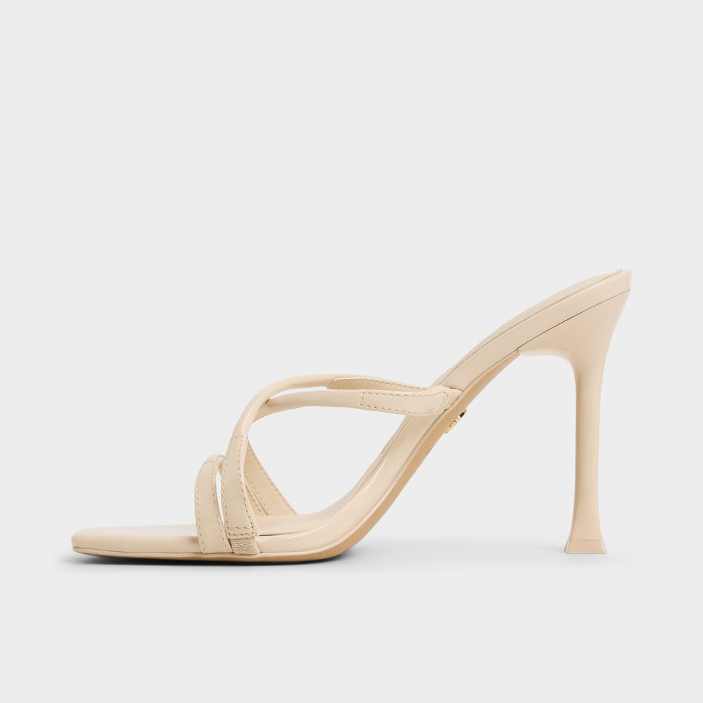 Aldo Velaia Light Beige Women's Heeled mules - Heeled mule, Stiletto heel Women