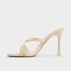 Aldo Velaia Light Beige Women's Heeled mules - Heeled mule, Stiletto heel Women