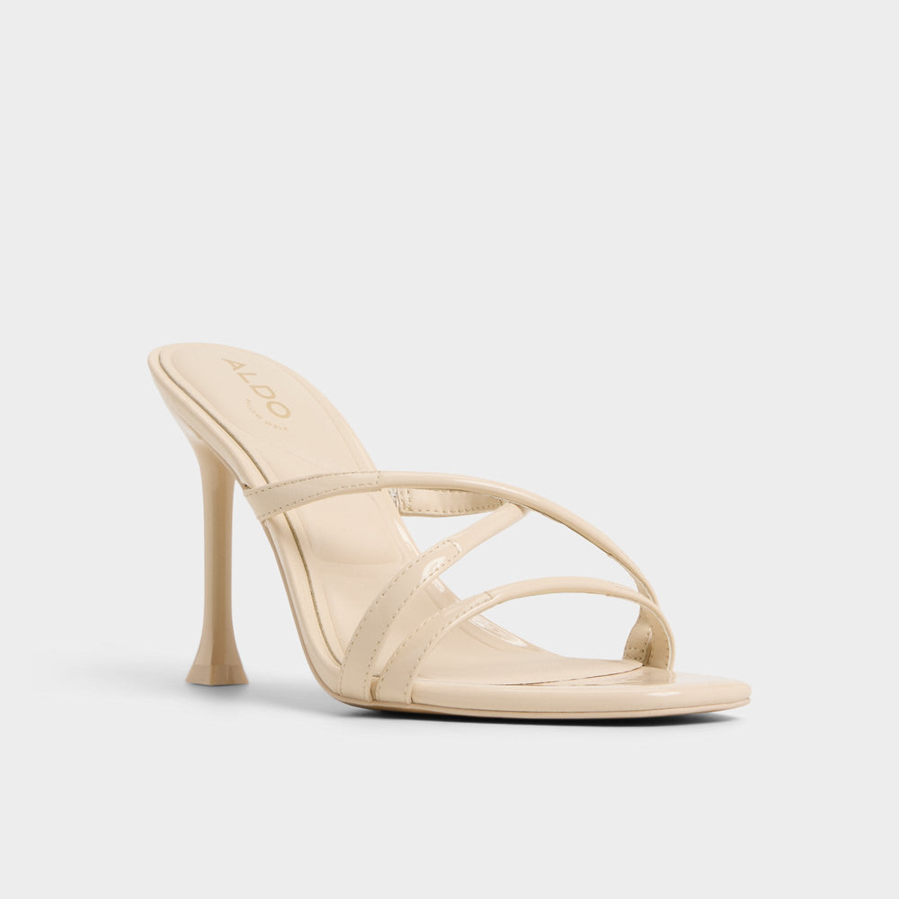 Aldo Velaia Light Beige Women's Heeled mules - Heeled mule, Stiletto heel Women