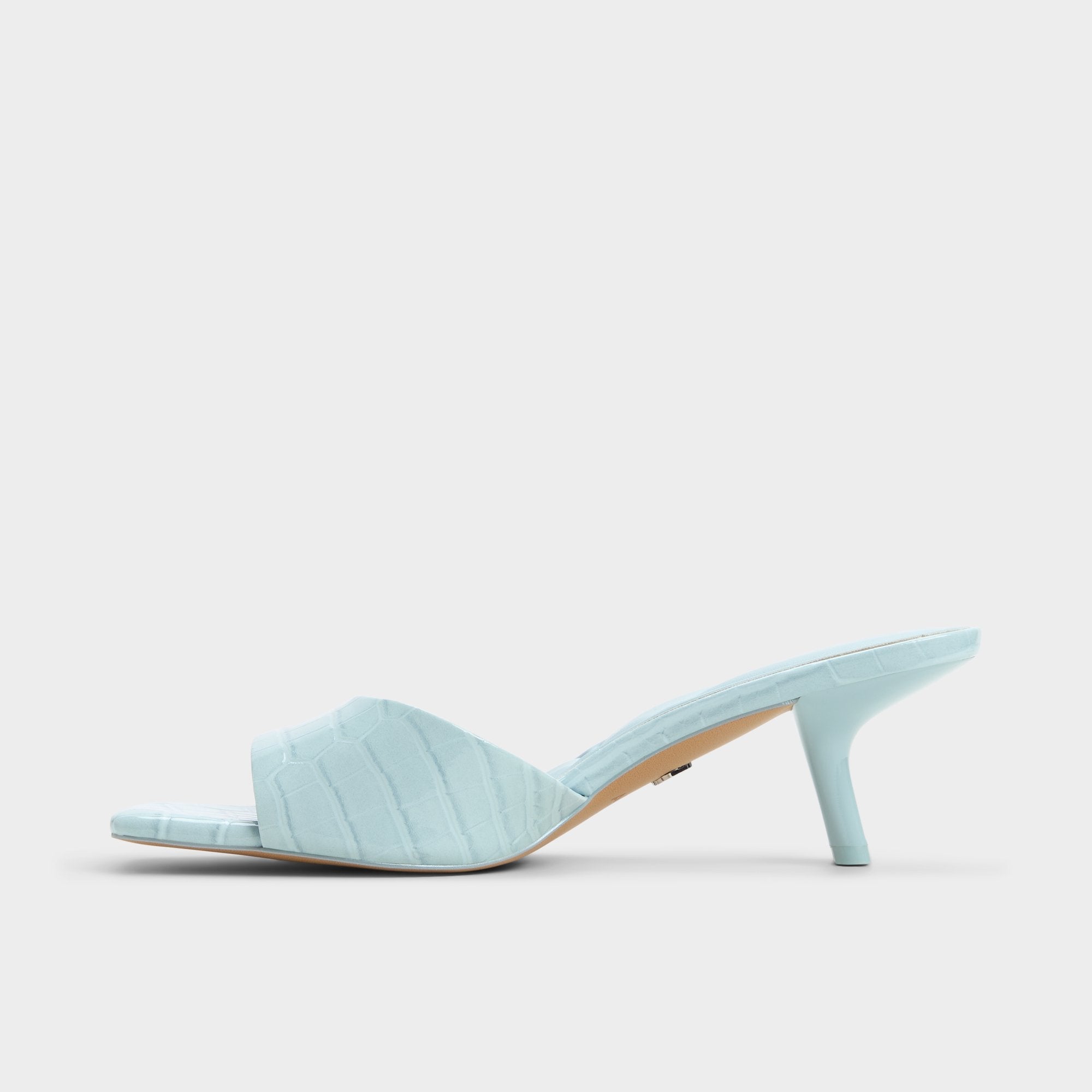 Aldo Enchanting Pastel Blue Women's Heeled mules - Heeled mule, Kitten heel Women