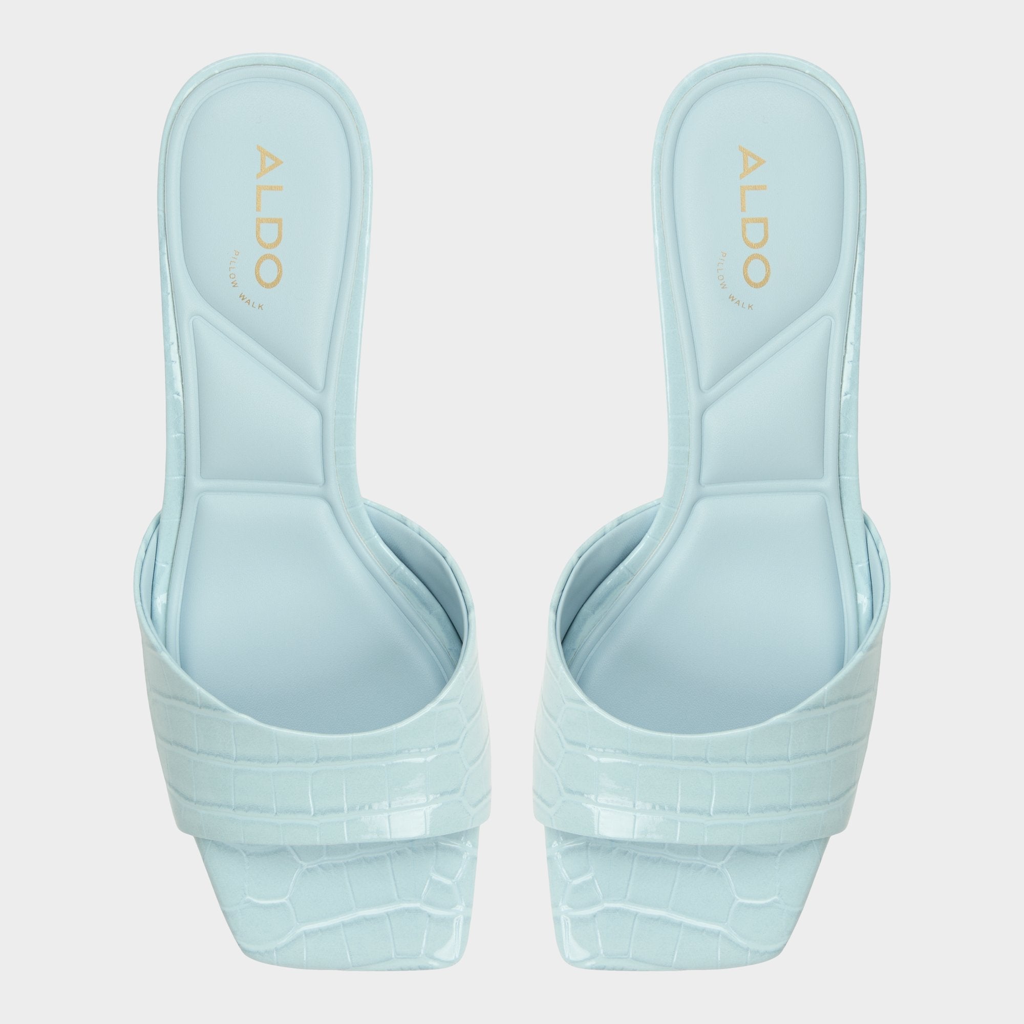 Aldo Enchanting Pastel Blue Women's Heeled mules - Heeled mule, Kitten heel Women