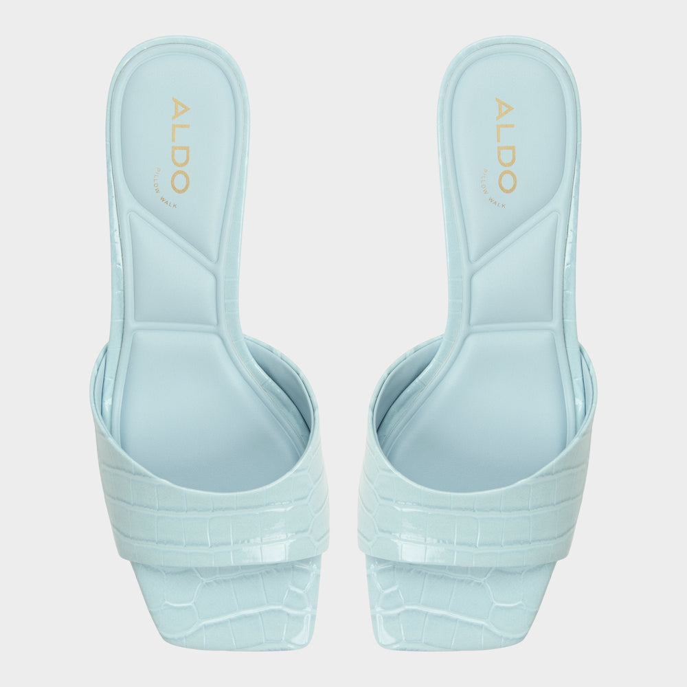 Aldo Enchanting Pastel Blue Women's Heeled mules - Heeled mule, Kitten heel Women
