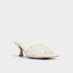 Aldo Pearlia White Women's Heeled mules - Heeled mule Women