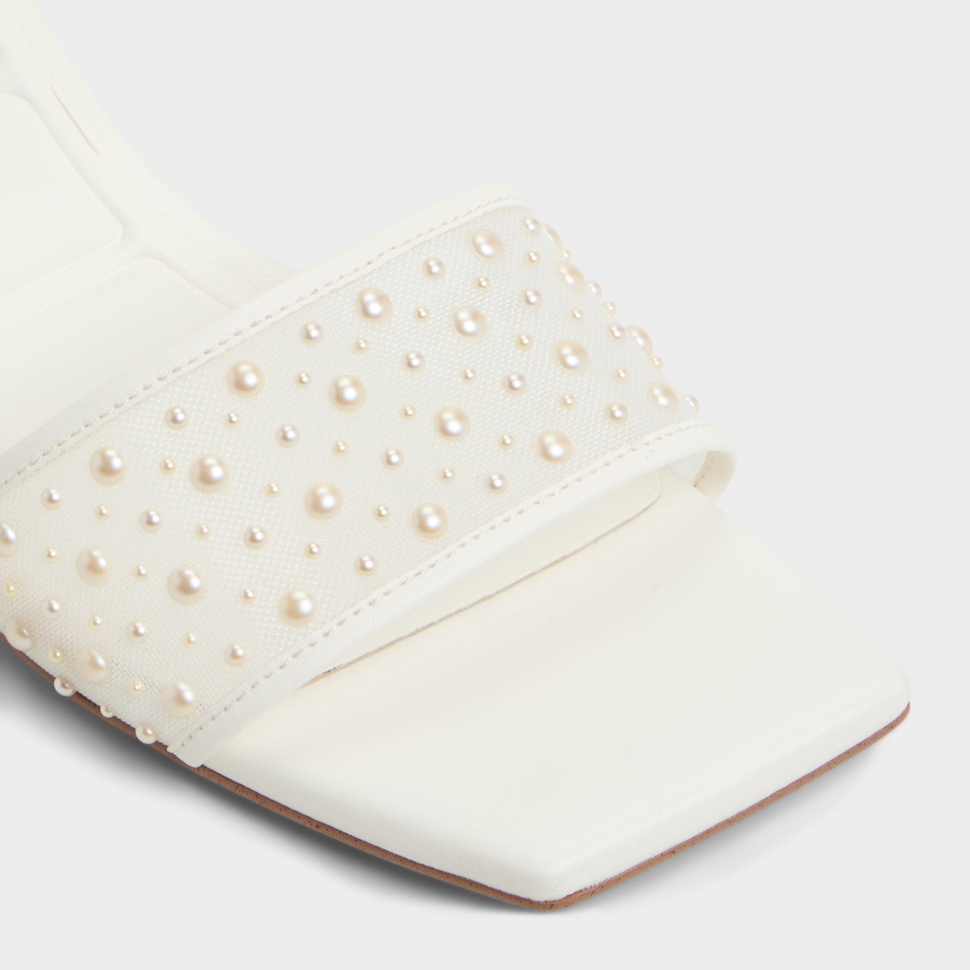 Aldo Pearlia White Women's Heeled mules - Heeled mule Women