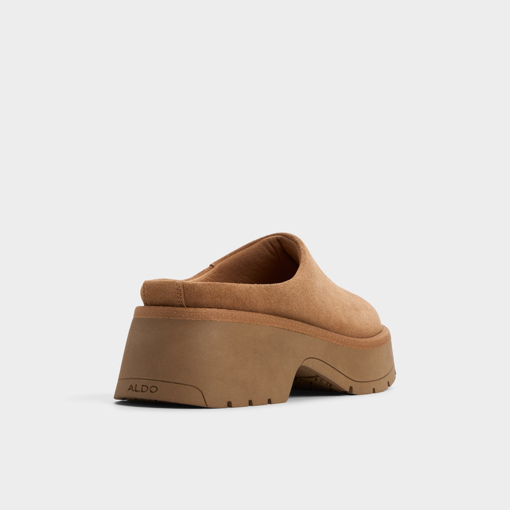 Aldo Academia Camel Women's Cold Weather Shoes - Heeled mule, Lug sole Women