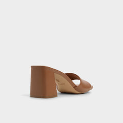 Aldo Tisha Tan Women's Heeled mules - Heeled mule, Block heel Women